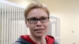 BELARUS -- Maryna Zolatava, editor in chief of the website Tut.by, attends a court hearung in Minsk, March 4, 2019