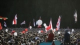 Предвыбортный митинг Светланы Тихановской в Минске 30 июля 2020 года. Фото: svaboda.org