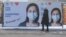 Kazakhstan. COVID-19 a Woman walks down a street in Almaty. December 9, 2020