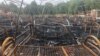 RUSSIA--KHABAROVSK TERRITORY/A tent seen after a fire hit a children's tent camp at the Kholdomi alpine skiing complex. One girl died in the fire. Press office of the Khabarovsk Territory Branch of the Russian Emergencies Ministry/TASS