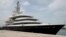 UAE -- Superyacht Luna owned by Russian billionaire Farkad Akhmedov is docked at Port Rashid in Dubai, March 28, 2019