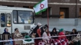 INGUSHETIA -- Ingush women protest against a land swap deal agreed by Ingushetia and Chechnya in the capital Magas, October 7, 2018
