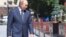 Russia's President Vladimir Putin takes part in a flower laying ceremony in Alexander Garden on Day of Memory and Sorrow