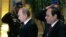 Egypt -- Russian President Vladimir Putin (L) and Egyptian President Abdel Fattah al-Sisi walks during a welcoming ceremony in Cairo, February 9, 2015