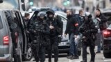 FRANCE - French police forces take position in the Neudorf district of Strasbourg, eastern France, December 13, 2018