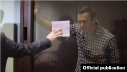 Алексей Навальный в Бабушкинском суде. Москва, 20 февраля 2021 года