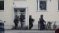 Finnish police investigate the scene at the primary school Viertola comprehensive school where a child opened fire and injured three other children, on April 2, 2024 in Vantaa, outside the Finnish capital Helsinki.