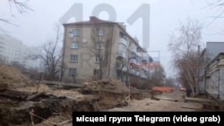 Раскопанные теплотрассы в Северодонецке осенью 2025 года