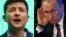 COMBO – Ukrainian President Volodymyr Zelensky (L) and Russian President Vladimir Putin