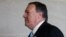 U.S. -- CIA Director Mike Pompeo walks to a House Intelligence Committee briefing about President Trump's leak of classified information to the Russians in the US Capitol  in Washington, May 16, 2017