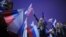 Russia -- Activists of pro-Kremlin youth groups "Moldaya gvardiya" and "Nashi" attend a rally as they celebrate the victory of United Russia party in the parliamentary elections in central Moscow, 05Dec2011