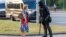 BELARUS – During a conversation on the street in the capital of Belarus during the protests against the Lukashenko regime. Minsk, August 10, 2020