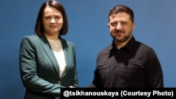 Светлана Тихановская и Владимир Зеленский