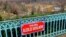 Czech. Prague. Plaque of the unknown "Observation deck of Alexei Navalny"