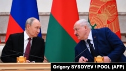 Владимир Путин и Александр Лукашенко