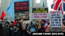 Протесты в поддержку уйгуров в Китае
