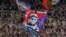 RUSSIA -- CSKA Moscow's fans cheer for their team during the UEFA Champions League Group A football match between PFC CSKA Moscow and FC Basel 1893 at the VEB Arena stadium in Moscow, October 18, 2017