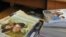 Stacks of booklets of a Jehovah's Witnesses in Russian court 