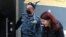 RUSSIA -- Russian opposition leader Aleksei Navalny's spokeswoman Kira Yarmysh arrives at a court in Moscow, January 22, 2021