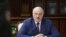 BELARUS -- Belarusian leader Alyaksandr Lukashenka holds meeting on situation at Belarusian state borders, in MInsk, August 5, 2021