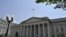 US -- The US Treasury Department in Washington, DC is seen on August 08, 2011 after Standard & Poor's cut the US credit rating for the first time in history, saying the country's politicians are increasingly unable to come to grips with its massive fiscal