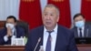 Кубатбек Боронов выступает в парламенте Кыргызстана