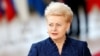 BELGIUM -- Lithuania's President Dalia Grybauskaite arrives at a European Union heads of state informal meeting in Brussels, Belgium February 23, 2018. 