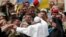 VATICAN -- Pope Francis greets members of Ukrainian army at the end of the weekly general audience in the Vatican, May 22, 2019