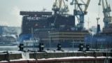 Russia -- The Akademik Lomonosov, Russia's first-ever ship-borne nuclear power plant, is seen in St. Petersburg, March 6, 2017