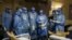RUSSIA-HEALTH-VIRUS-PANDEMIC -- Medics wearing personal protective equipment (PPE) work in the intensive care unit for Covid-19 coronavirus patients in the Moscow Sklifosovsky emergency hospital in Moscow on October 20, 2021. - Russia said on October 20, 