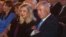 (From R) US President's daughter Ivanka Trump, her husband senior White House adviser Jared Kushner, US Treasury Secretary Steve Mnuchin, Israeli Prime Minister Benjamin Netanyahu and his wife Sarah, and Israeli Deputy Foreign Minister Tzipi Hotovely (1st