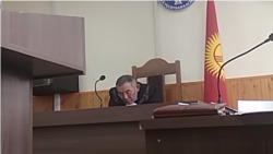 Кадр видеозаписи с заседания суда
