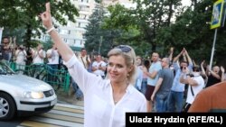 Вероника Цепкало в Минске 6 августа 2020 года
