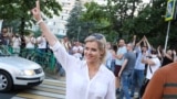 Вероника Цепкало в Минске, 6 августа 2020 года