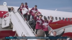 Балтия: в Риге встречают хоккеистов, завоевавших бронзу ЧМ