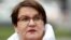 RUSSIA - Opposition politician Yulia Galyamina arrives at Tverskoi District Court for a hearing into her case, Moscow, October 21, 2020