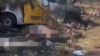 UKRAINE – Strike on the village of Yarova, Donetsk region. Screenshot from a video posted on Vladimir Zelensky's Telegram channel. September 9, 2025