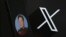 (FILES) This illustration photograph shows the logo of social network X (formerly Twitter) and a photograph of CEO of social network X, Elon Musk displayed on a smartphone in Brussels on September 27, 2024.