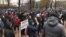 Протест у здания парламента в Кишиневе, 3 декабря 2002