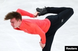 Владимир Самойлов из Польши во время тренировки. Ледовая арена Милано, Милан, Италия – 5 февраля 2026 годаю Фото REUTERS