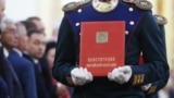 RUSSIA - A Honour Guard carries the Constitution of the Russian Federation during an inauguration ceremony of Vladimir Putin as Russian President in the Kremlin, in Moscow, Russia, 07 May 2018