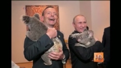 Шаль и коала - встречи с Путиным прошли без улыбок