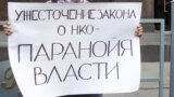 Протест у здания Госдумы РФ против закона о НКО. Июль 2012 