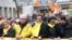Catalan leader Carles Puigdemont takes part in a pro-independence rally for Catalonia, in Brussels
