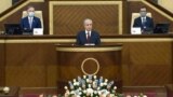 Kazakhstan - President of Kazakhstan Kassym-Zhomart Tokayev speaks in the parliament. Nur-Sultan, September 1, 2020.
