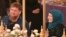 Chechnya -- Chechen leader Ramzan Kadyrov (L) and his wife Medni attend a show of the Firdaws fashion house led by their daughter Aishat Kadyrova (not pictured) in Grozny, March 1, 2017