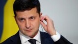 FRANCE -- Ukraine's President Volodymyr Zelenskiy attends a joint news conference after a Normandy-format summit in Paris, France, 09 December 2019