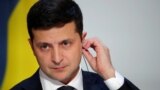 FRANCE -- Ukraine's President Volodymyr Zelenskiy attends a joint news conference after a Normandy-format summit in Paris, France, 09 December 2019