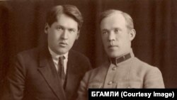 Владимир с братом Вячеславом в Москве, 1926 год