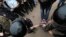 RUSSIA -- Russian police officers detain a participant of an unauthorized anti-corruption rally at the Marsovo Field on Russia Day in central St. Petersburg, Russia, 12 June 2017. 